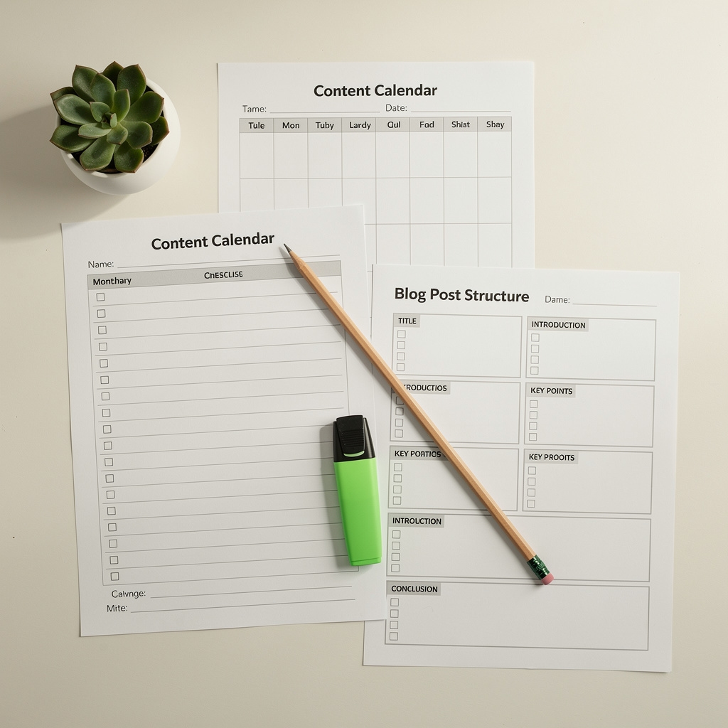 Materiales prácticos y plantillas para marketing de contenidos